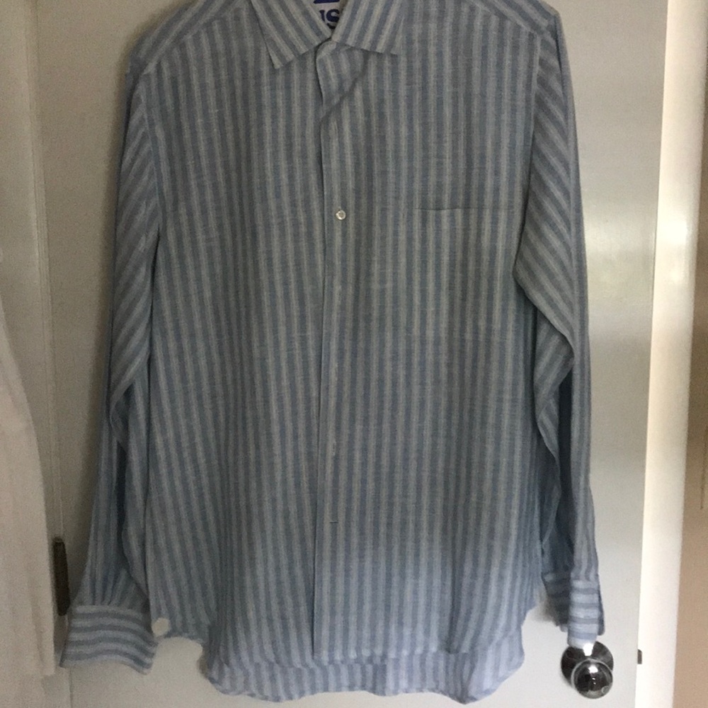 Men’s linen stripe shirt